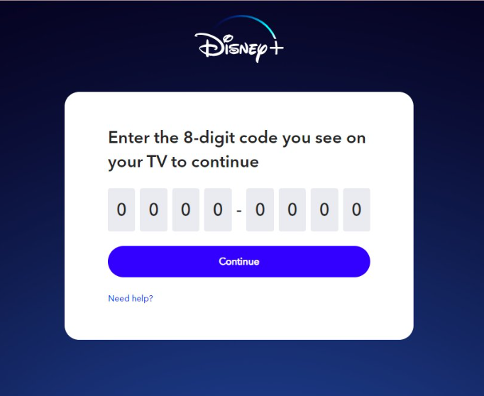 8 digit code